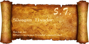 Süveges Tivadar névjegykártya